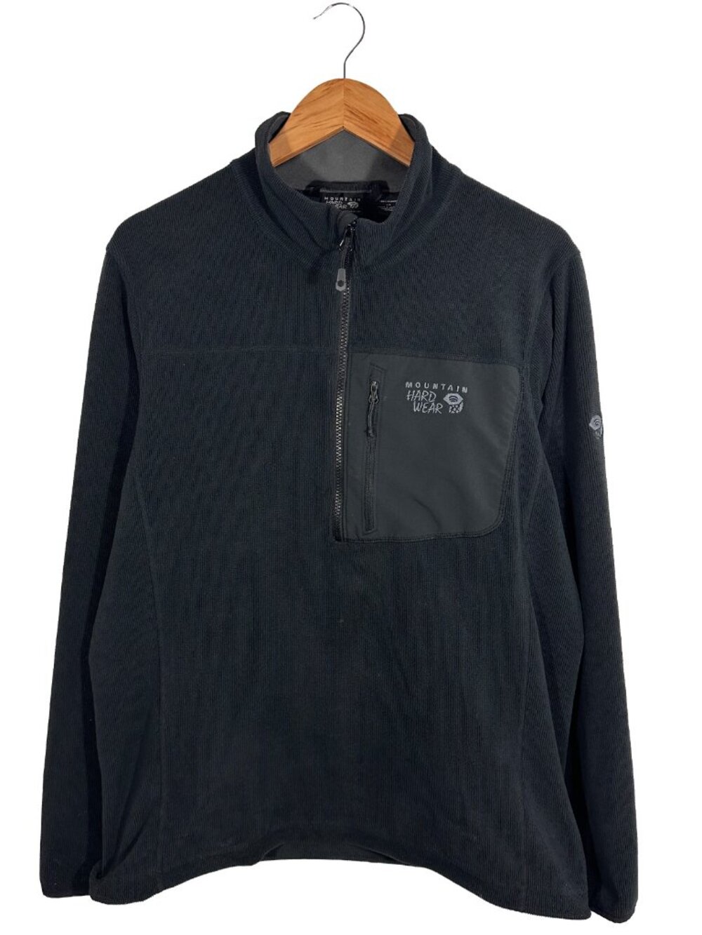 Mountain Hardwear Black 1/2 Zip Jacket Size Mens L